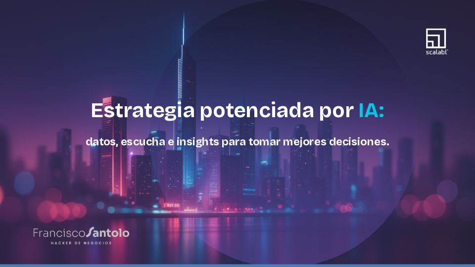 Estrategia potenciada por IA: datos, escucha e insights para tomar mejores decisiones.