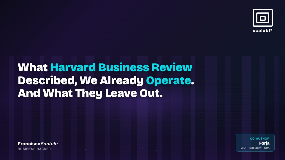 What Harvard Business Review Described, We Already Operate